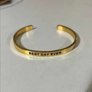 Gold Cuff Bracelet - Best Day Ever from Disney’s Tangled